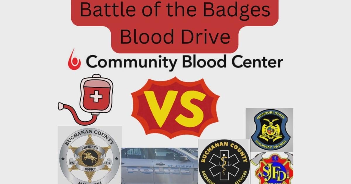 St. Joseph Emergency Departments and First Responders compete in Battle of the Badges Blood Drive competition | Top Stories [Video]