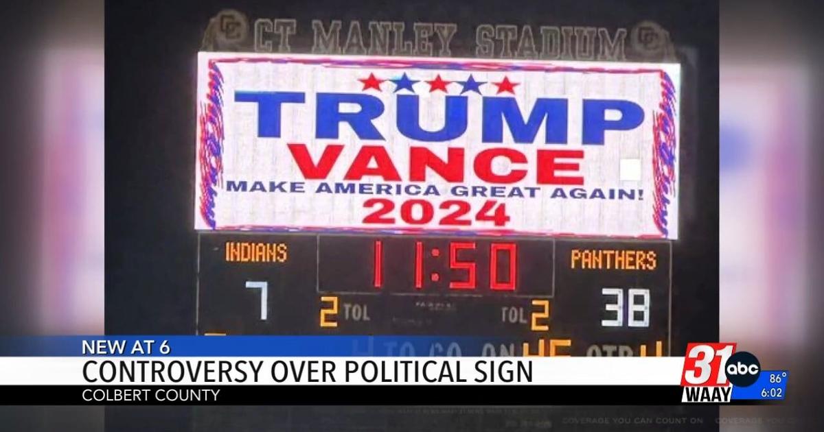 Colbert County community members outraged over political campaigning at high school football game | Video