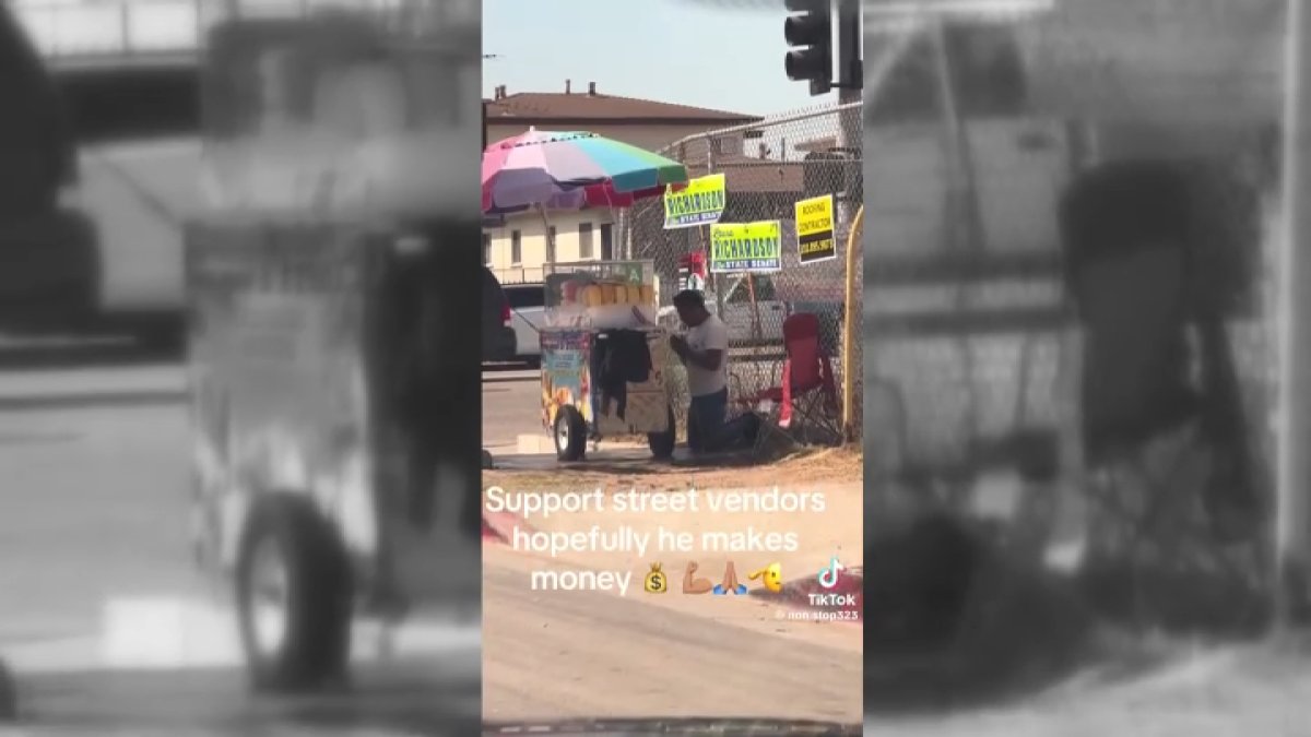 Gardena fruit vendors prayer goes viral  NBC Los Angeles [Video]