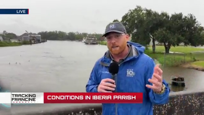 Gerald Gruenig has the latest on Hurricane Francine in Delcambre [Video]