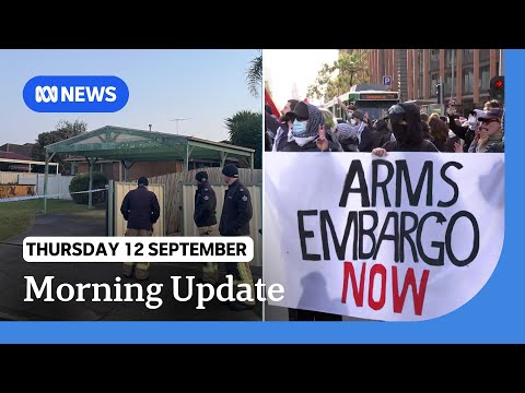 Heavy police presence around Melbourne weapons expo; Two children die after house fire | ABC News [Video]