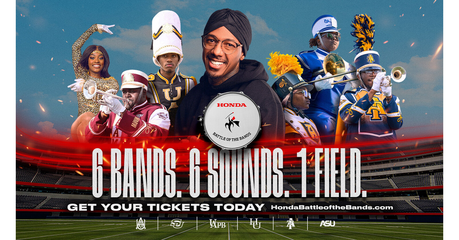 Honda Battle of the Bands Reveals Full Marching Band Lineup for First-ever Showcase in Los Angeles at SoFi Stadium; Nick Cannon Named as Host [Video]