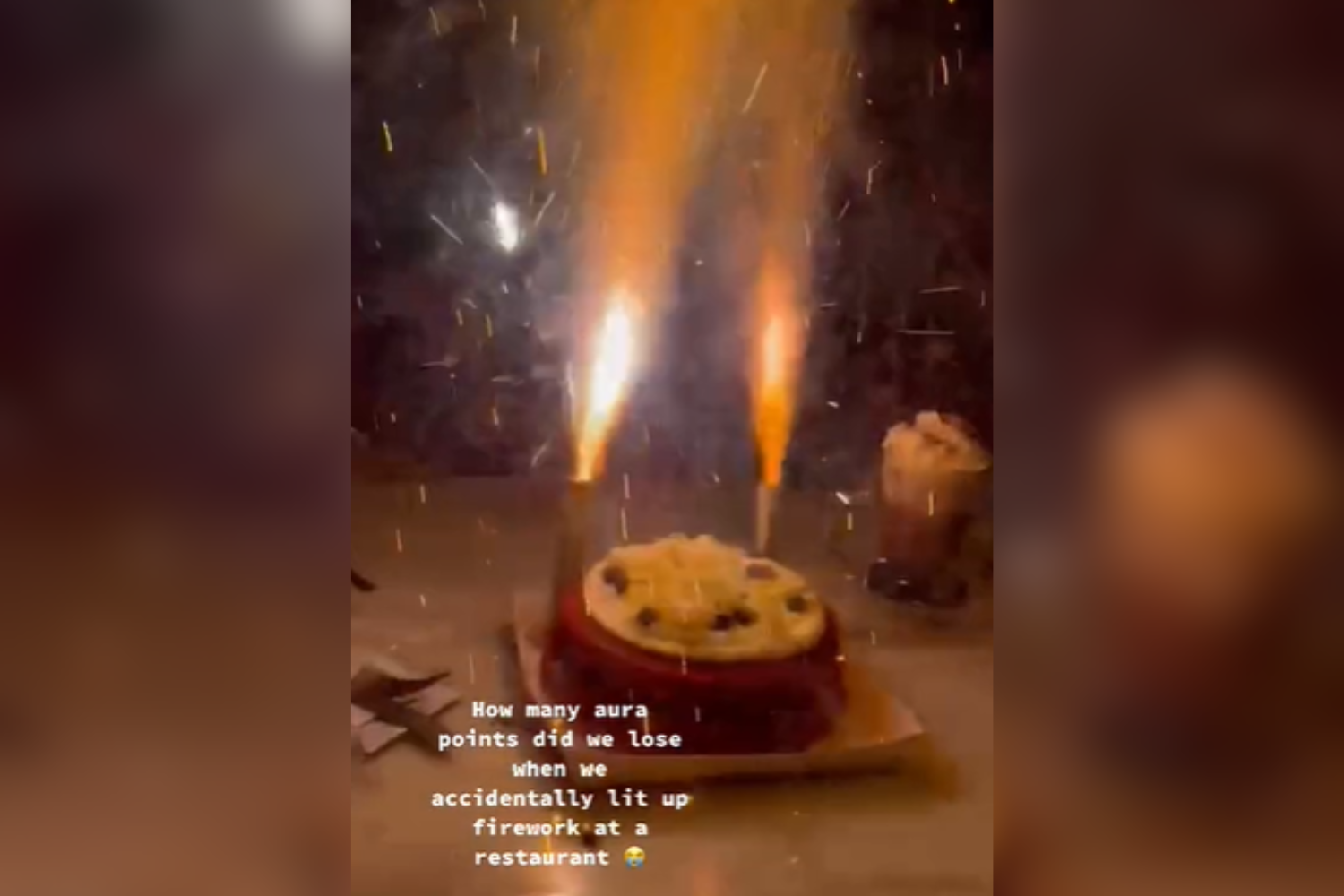 Friend Lights What They Think Are Birthday Candles, Then Fireworks Go Off [Video]