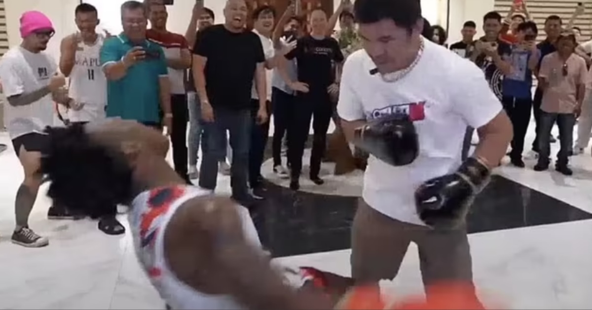 Manny Pacquiao KOs Social Media Star IShowSpeed During Explosive Sparring Session [Video]