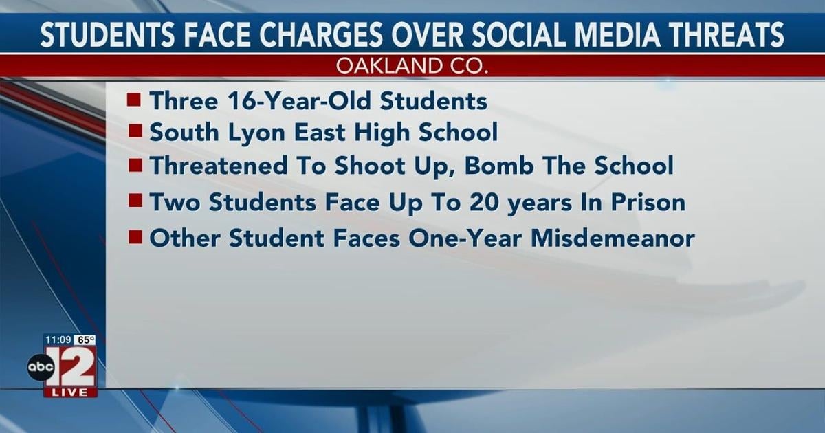 Students face charges over social media threats | Video