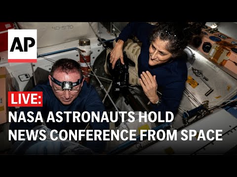 LIVE: NASA astronauts hold news conference from International Space Station [Video]