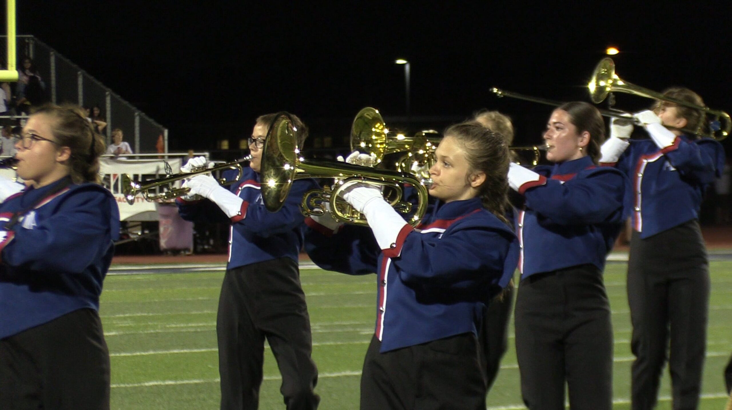 VIDEO  Cheerleaders, Bands & Fans in the Stands at ALA Queen Creek vs ALA Gilbert North [Video]