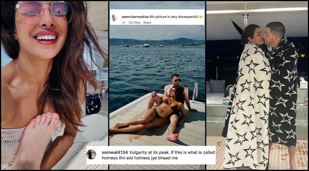 ‘Vulgarity at its peak’: Nick Jonas slammed for keeping his feet on Priyanka’s chest; PeeCee turns up the heat in swim suit [Video]