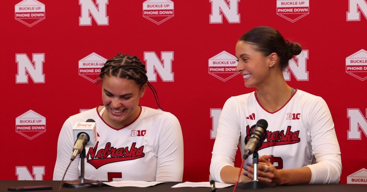 Nebraska’s Merritt Beason and Rebekah Allick full press conference after sweeping Arizona State [Video]