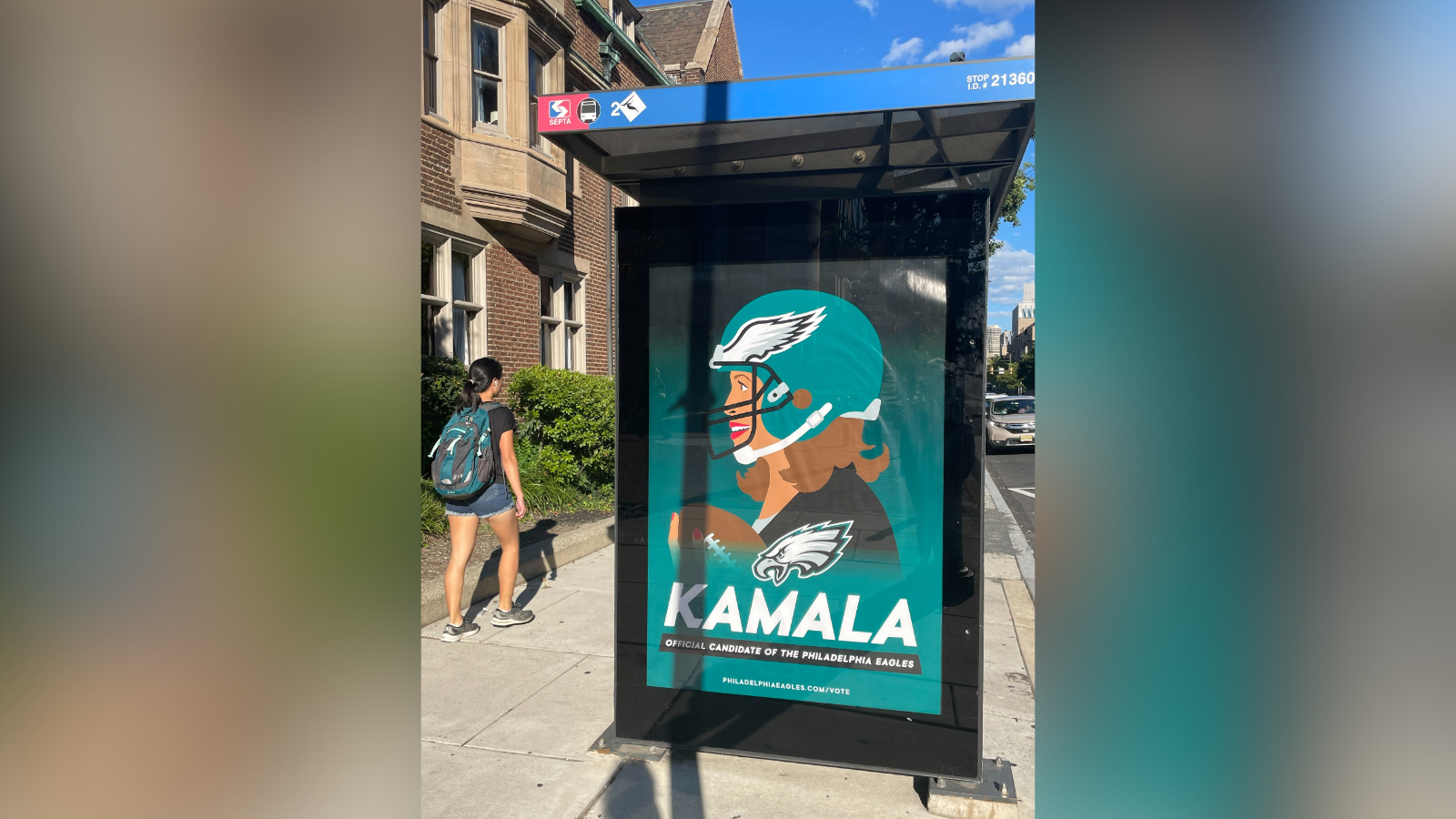 Artist claims ads of Harris in Eagles helmet [Video]