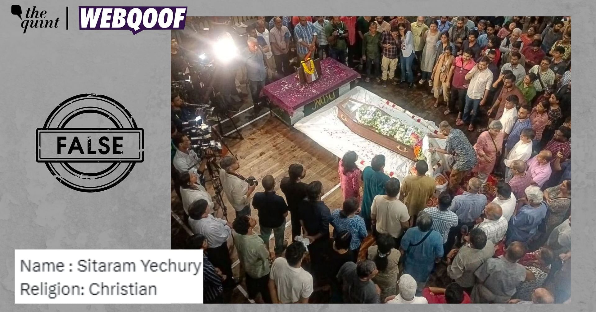 Check | Was CPI(M) Leader Sitaram Yechury a Christian? No, Viral Claim Is False [Video]