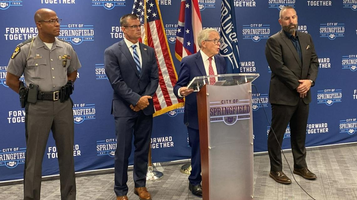 DeWine in Springfield as city deals with threats to the community [Video]