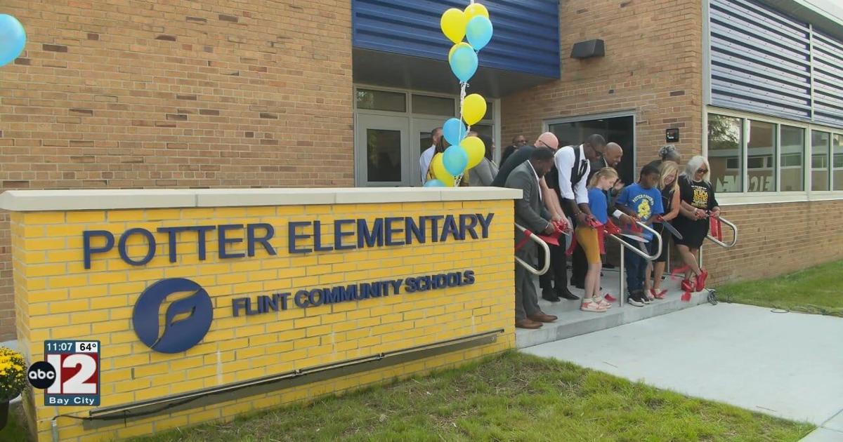 Flint Community School celebrates Potter Elementary renovations | Video