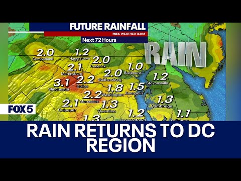 Tropical moisture brings much-needed rain to DC region [Video]