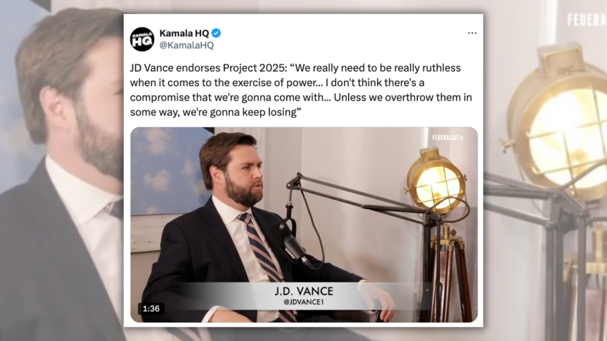 Video Does Not Show JD Vance Endorsing Project 2025 [Video]