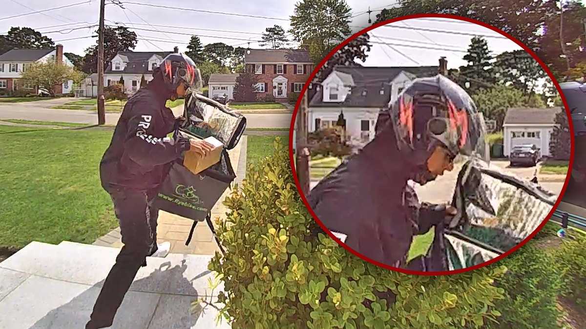 Video shows porch pirate on moped stealing just delivered iPhone in Needham [Video]