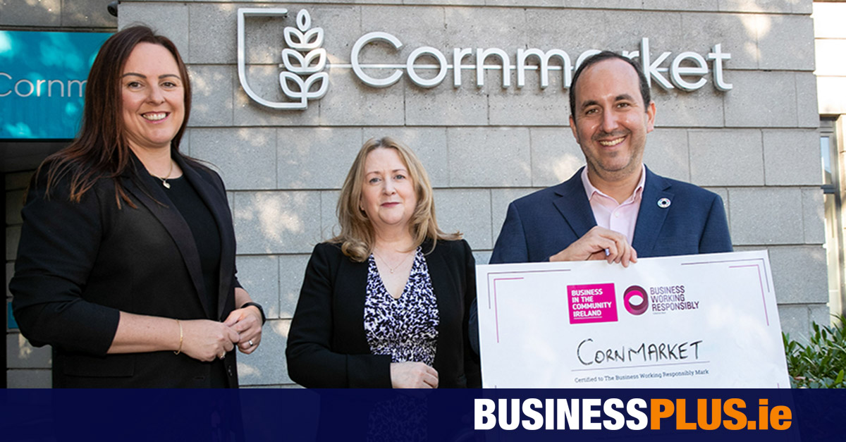 Cornmarket becomes first Irish broker to achieve leading sustainability standard [Video]