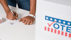 Democracy Groups Host an Event at Lugar Plaza for National Voter Registration Day [Video]