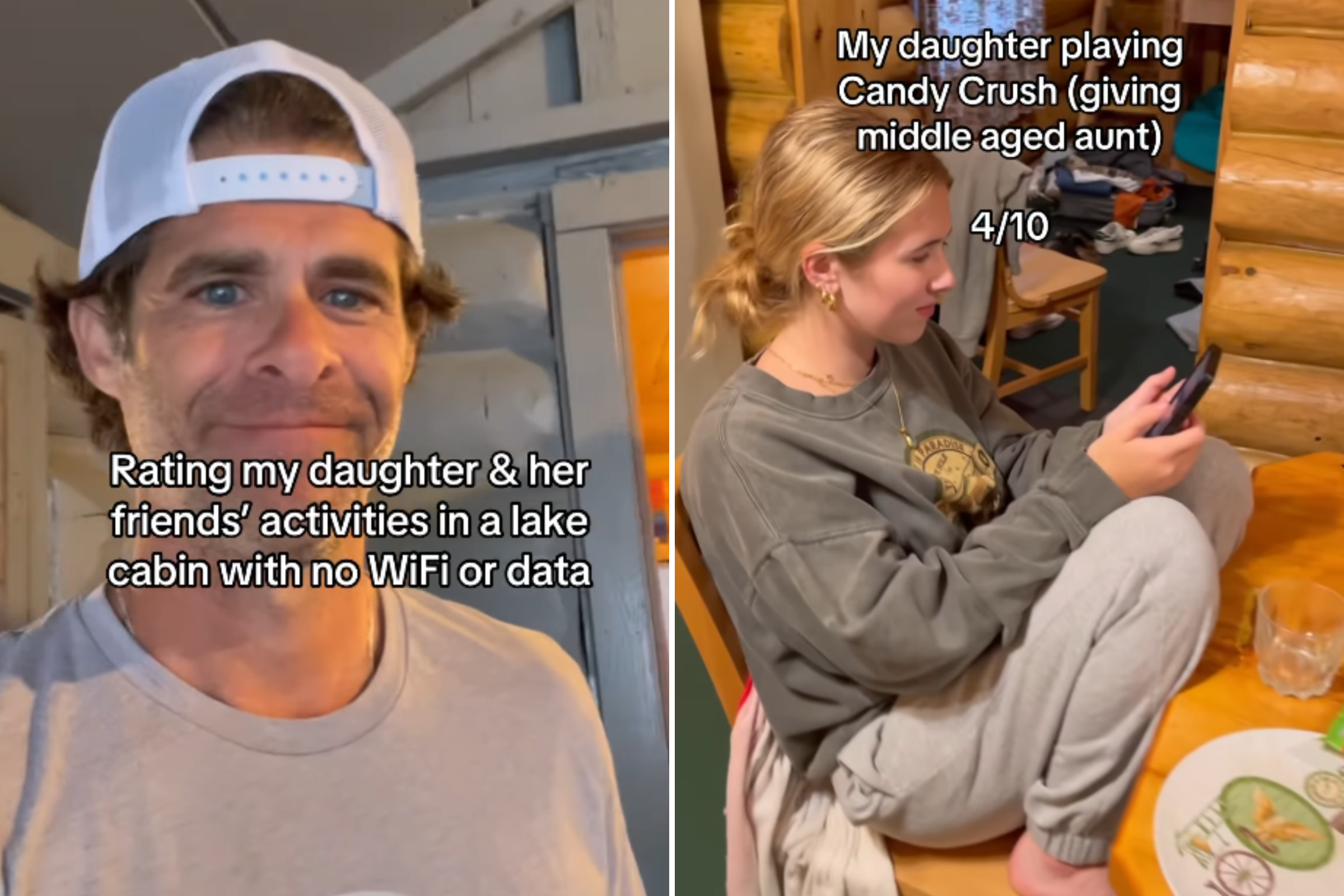 Hysterics as Dad Rates Gen Z Activities During Cabin Retreat With No WiFi [Video]