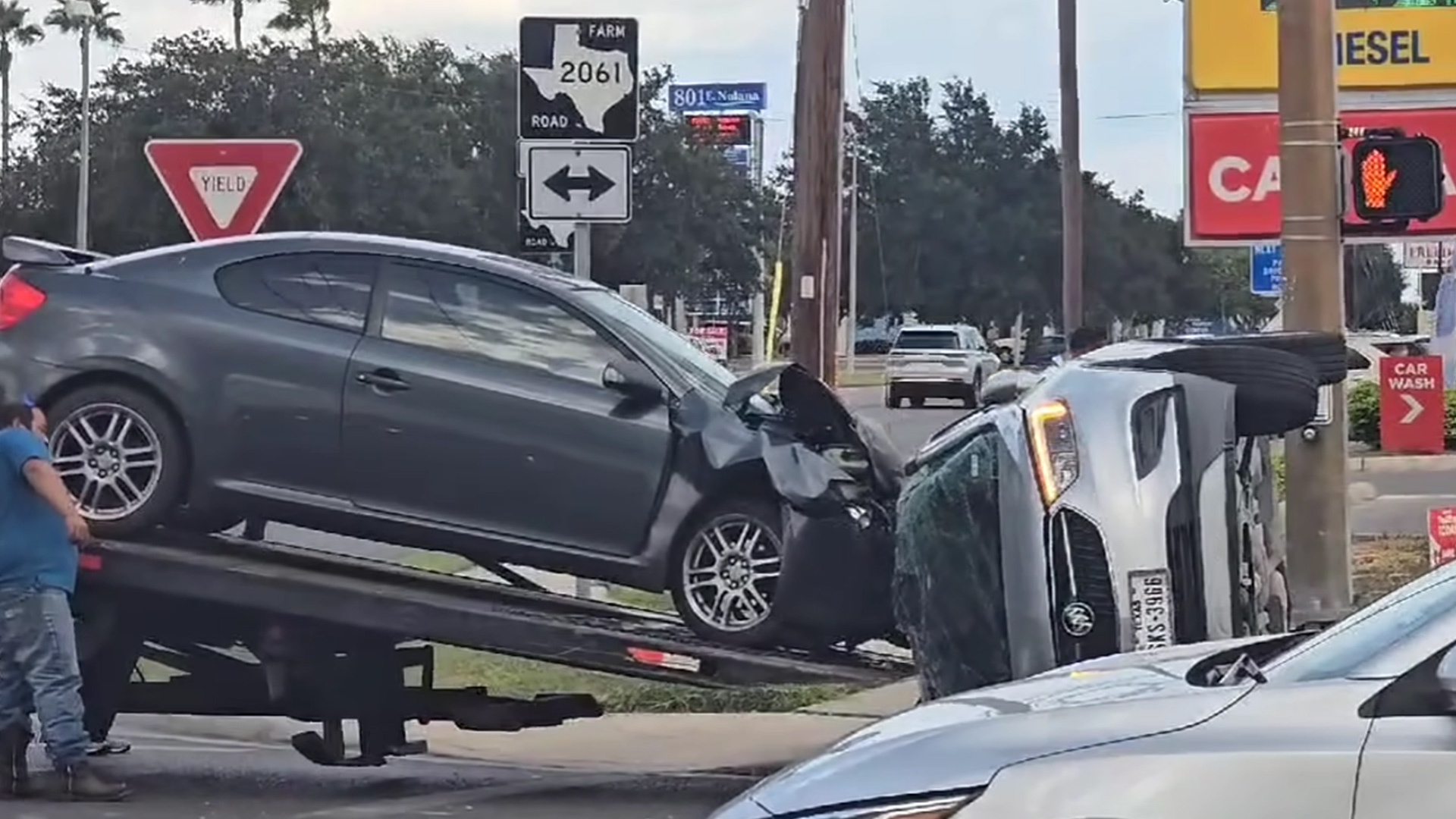 Tow Truck Drivers Genius Plan To Flip SUV? A Crushed Scion, Obviously [Video]