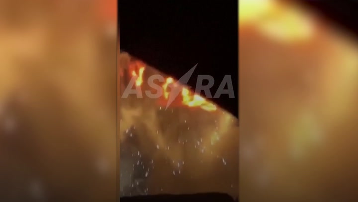 Watch: Russian arms depot ablaze after massive Ukrainian drone attack | News [Video]