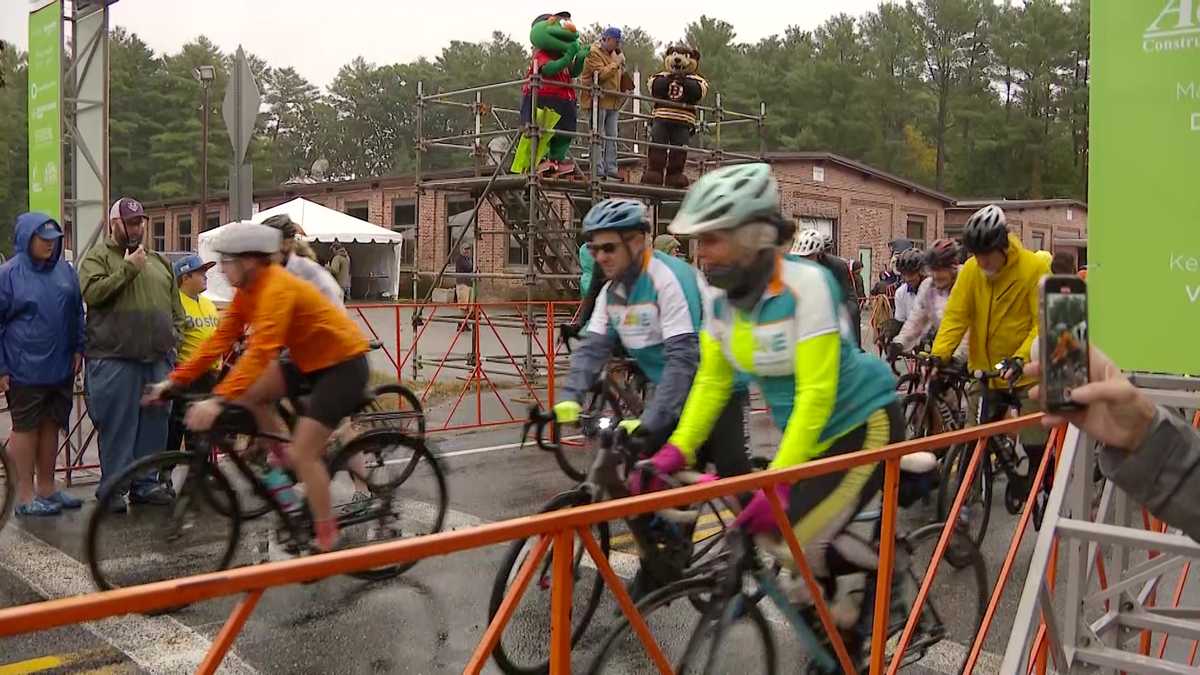 Cyclists ride in the rain to raise millions for kids [Video]