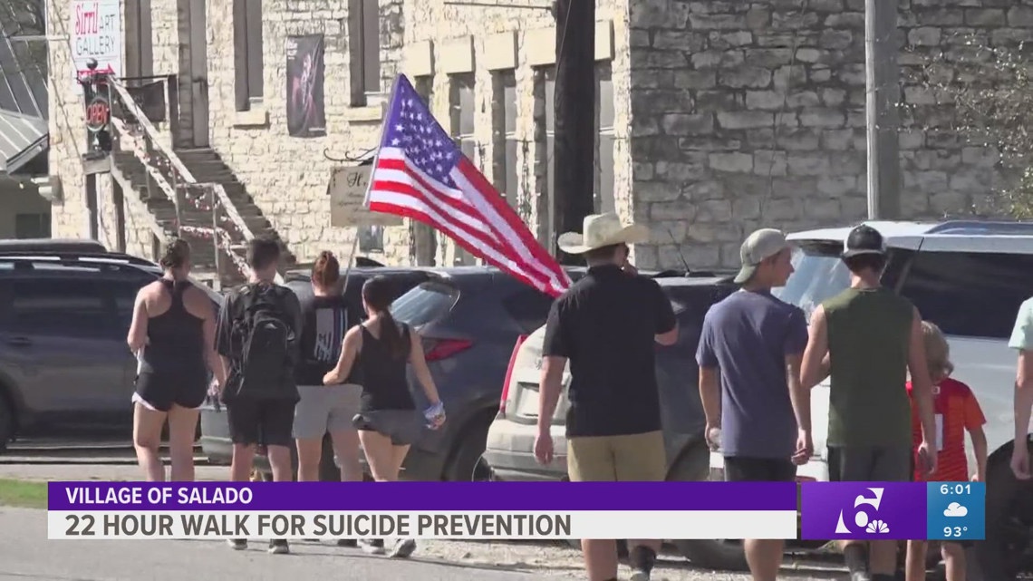 Salado High School Band Hosts 22-Hour Walk: Suicide Prevention [Video]