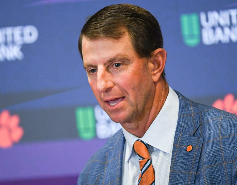 CLEMSON, S.C.  Clemson coach Dabo Swinney broke down the Tigers