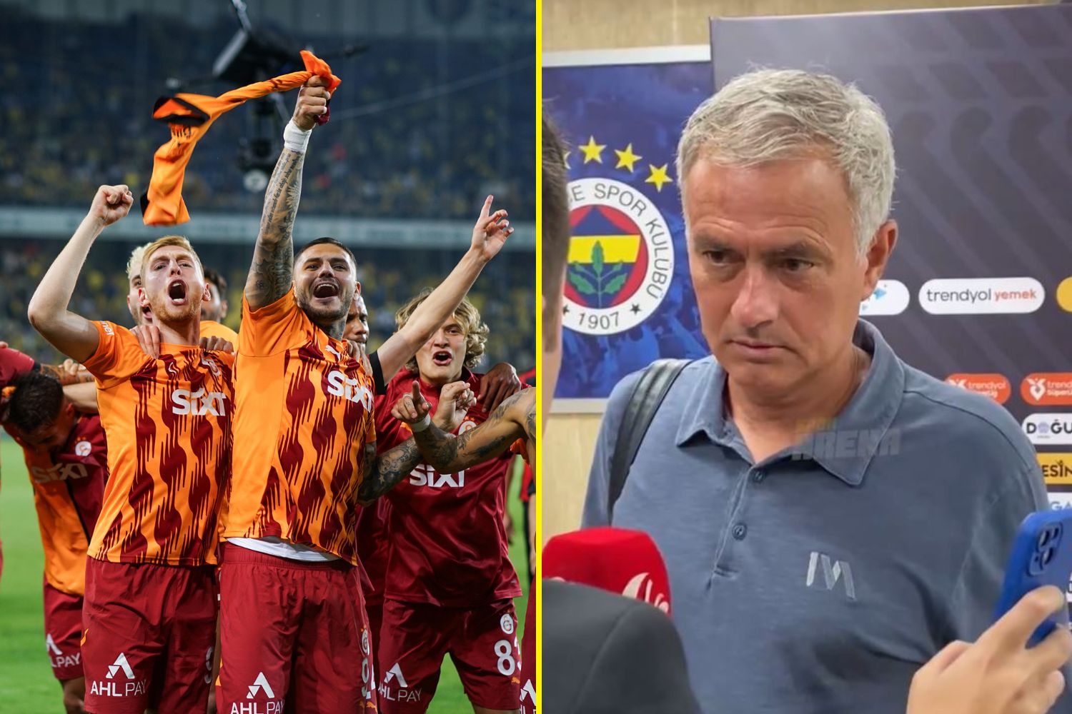 Jose Mourinho walks out of interview and refused to do press conference after Fenerbache lose to arch rivals Galatasaray [Video]