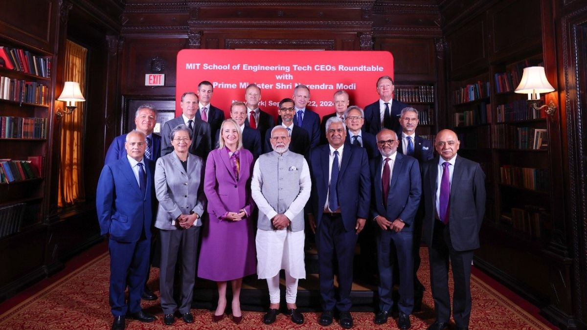 PM Modi Holds Roundtable Meet With Top Tech CEOs In US, Key Focus On AI, Semiconductor Technologies [Video]