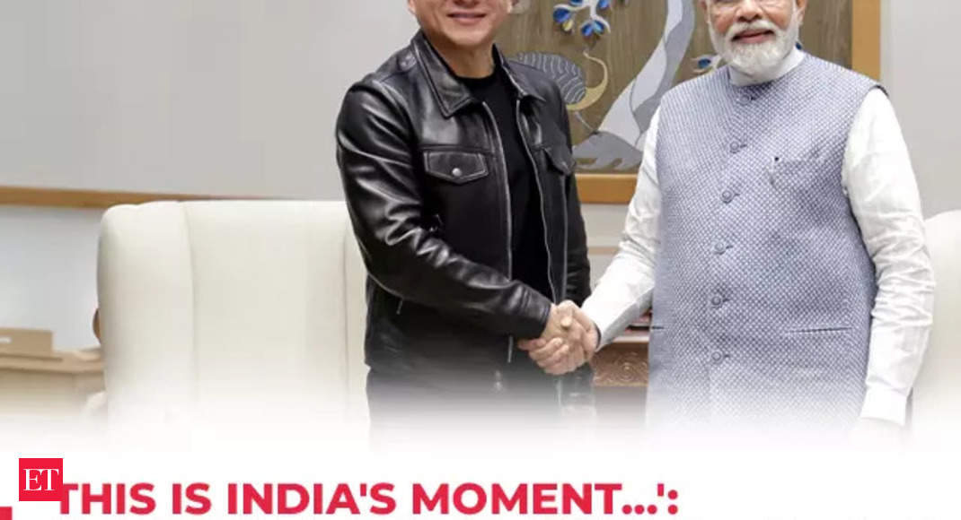 ‘This is India’s moment’: Nvidia CEO Huang after meeting PM Modi in US – The Economic Times Video