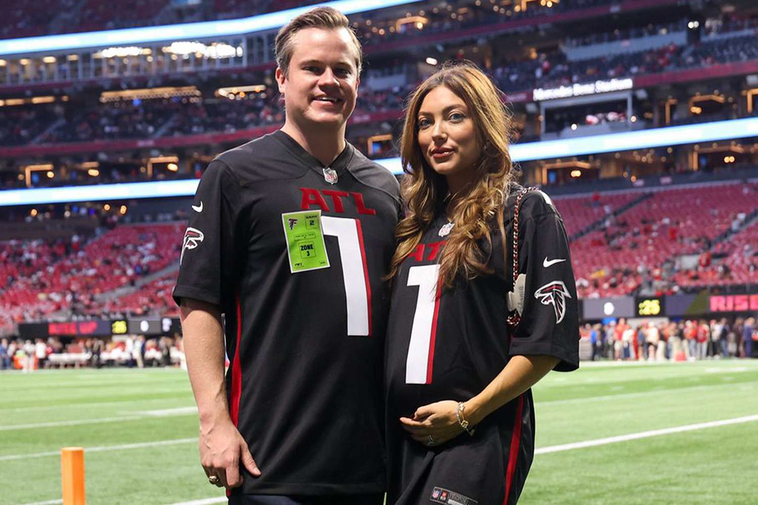 Campbell ‘Pookie’ Puckett Shows Off Baby Bump at Chiefs-Falcons Game [Video]