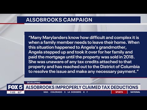 Alsobrooks improperly claimed tax deduction: report [Video]