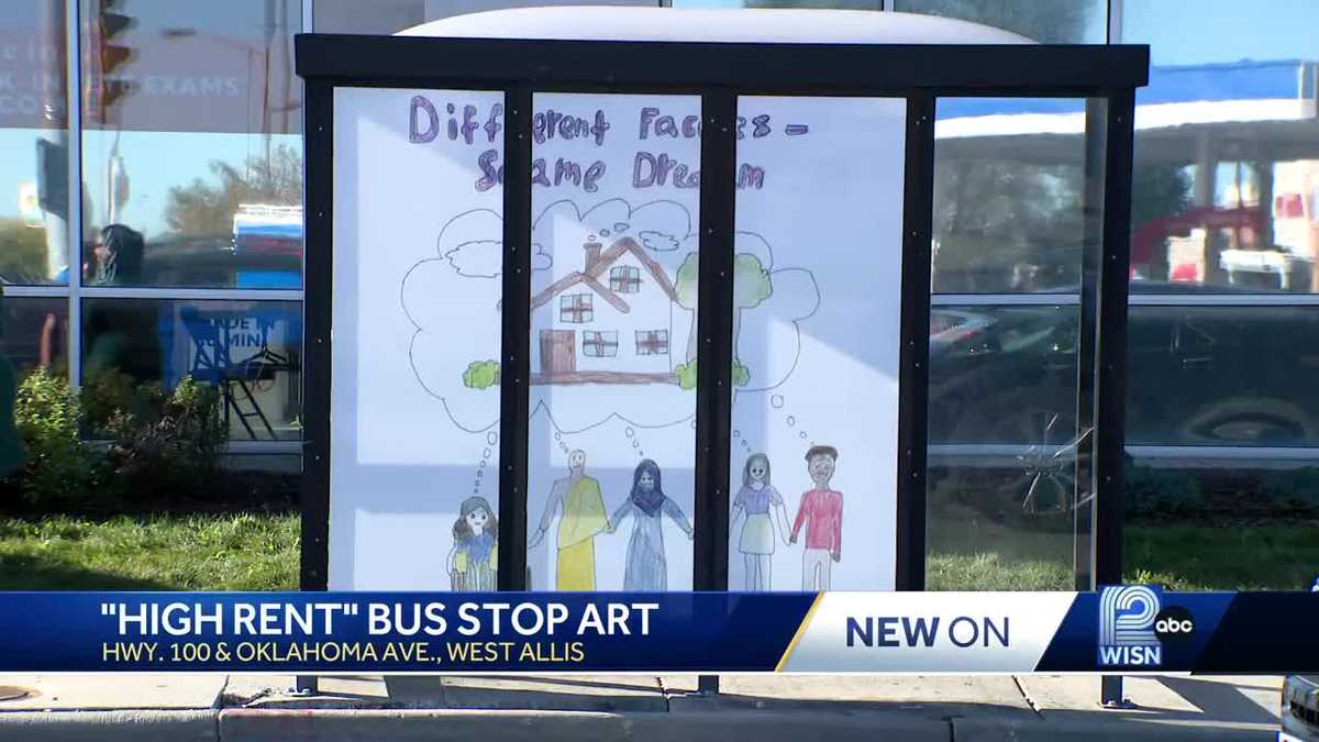 West Allis students spark housing talks with bus stop art [Video]