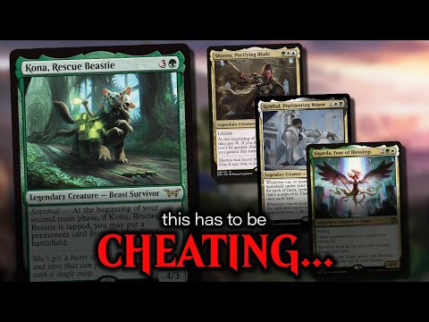 eedi-H – Kona Rescue BeastieEDH Game Play | Konavs Shanna vs Kambal vs Sigarda | MTG Duskmourn [Video]