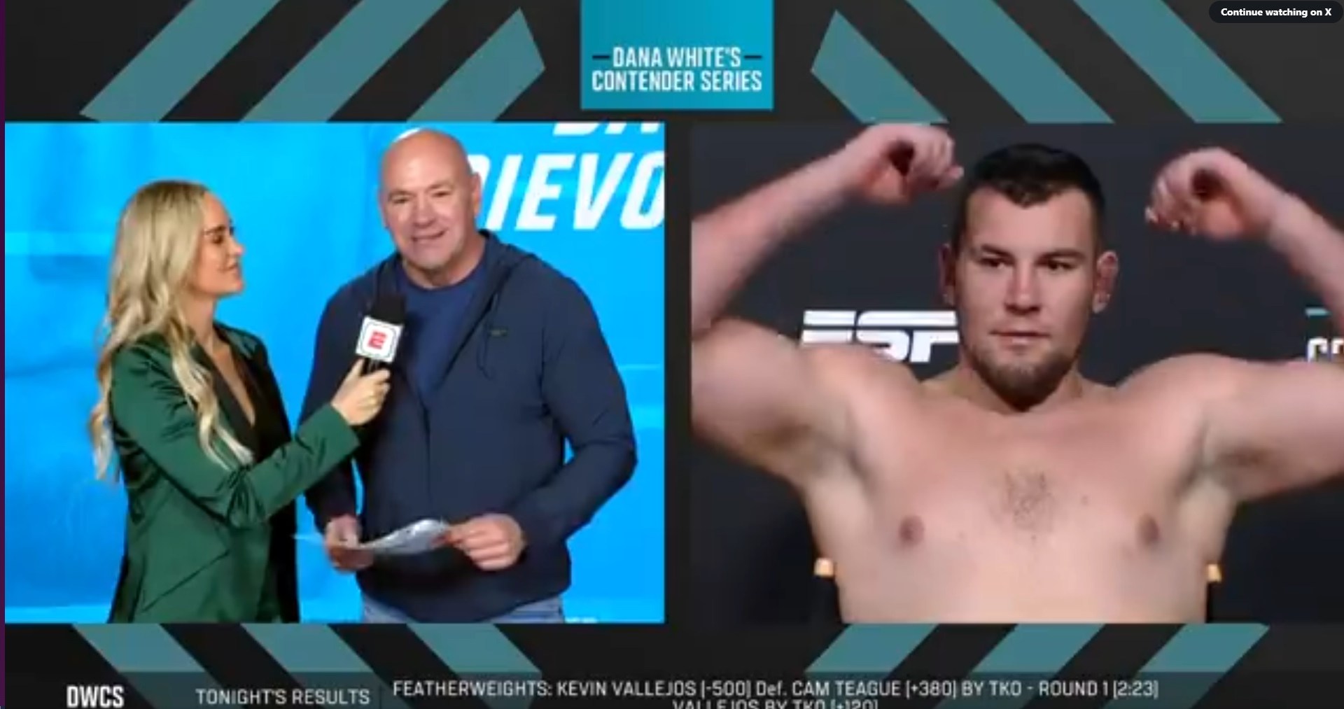 Huge underdog shocks Dana White with crazy finish on Contender Series to earn UFC contract [Video]