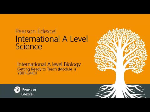 Pearson Edexcel International Advanced Level Biology: Welcome to Pearson (Module 1) [Video]