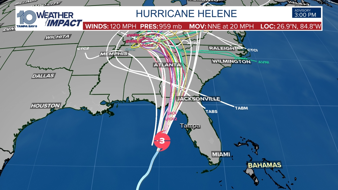 Track Hurricane Helene: Spaghetti, forecast cone [Video]