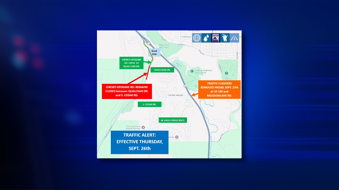 Cheney-Spokane Road reopening with key updates for commuters [Video]