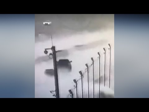 Terrifying video shows cars on bridge as Helene slams Florida