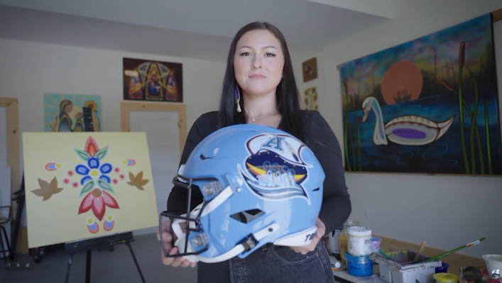 Emily Kewageshig designs Toronto Argos logo [Video]