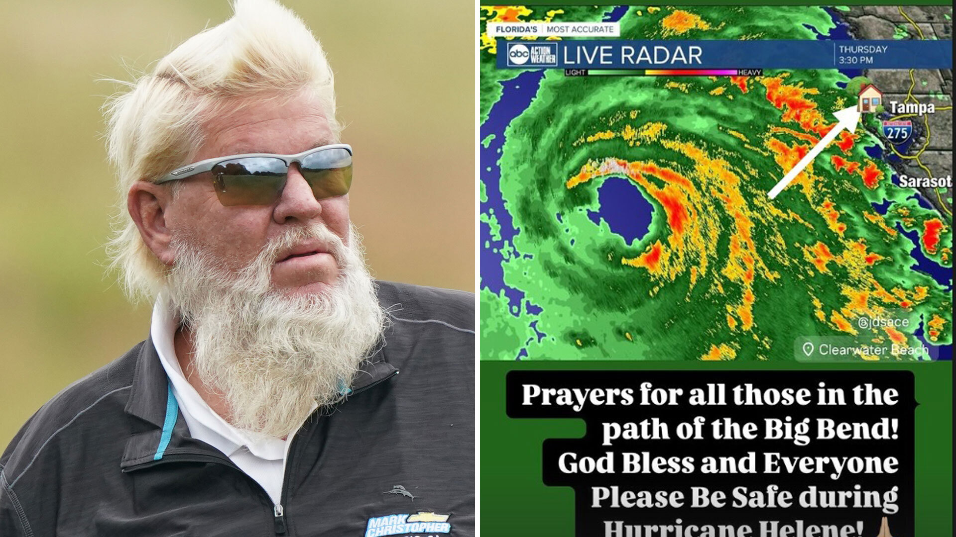 Emotional John Daly reveals he as suffered ‘total loss and devastation’ after Hurricane Helene destroys his Florida home [Video]