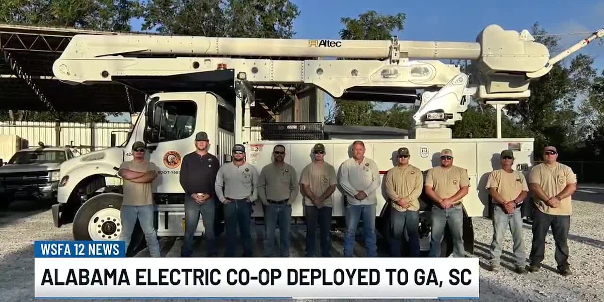 Alabama Electric Co-op deployed to GA, SC [Video]