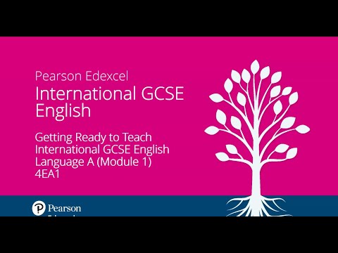 Getting Ready to Teach Pearson International GCSE English Language A (Module 1) - September 2024 [Video]