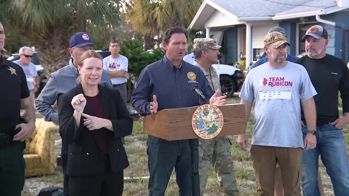 Governor DeSantis visits Pasco County, gives update on Hurricane Helenes impact [Video]