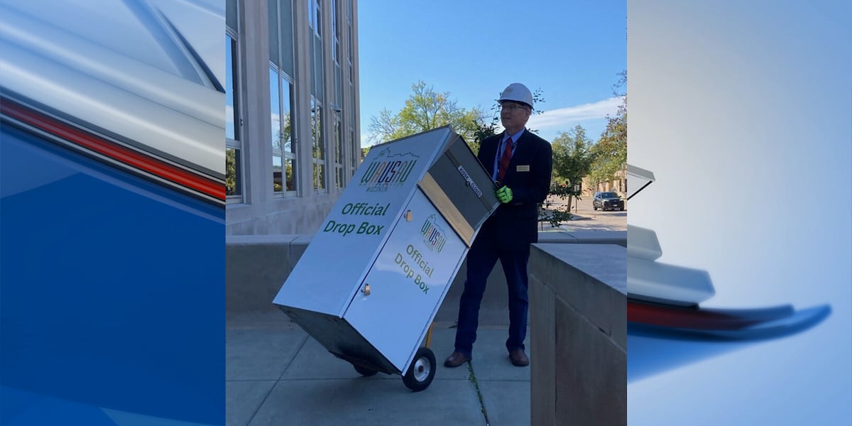 Wausau ballot drop box back in place after mayor carted it away [Video]