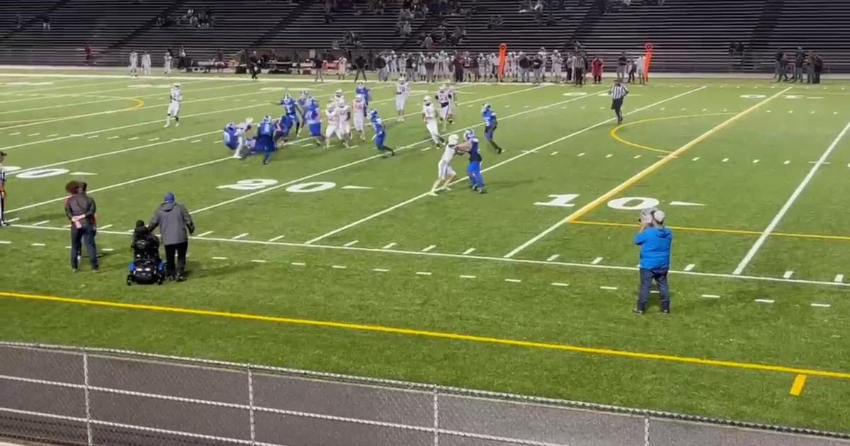 E.C. Glass recovers a fumble in its 18-0 loss to Amherst in Week 5. [Video]