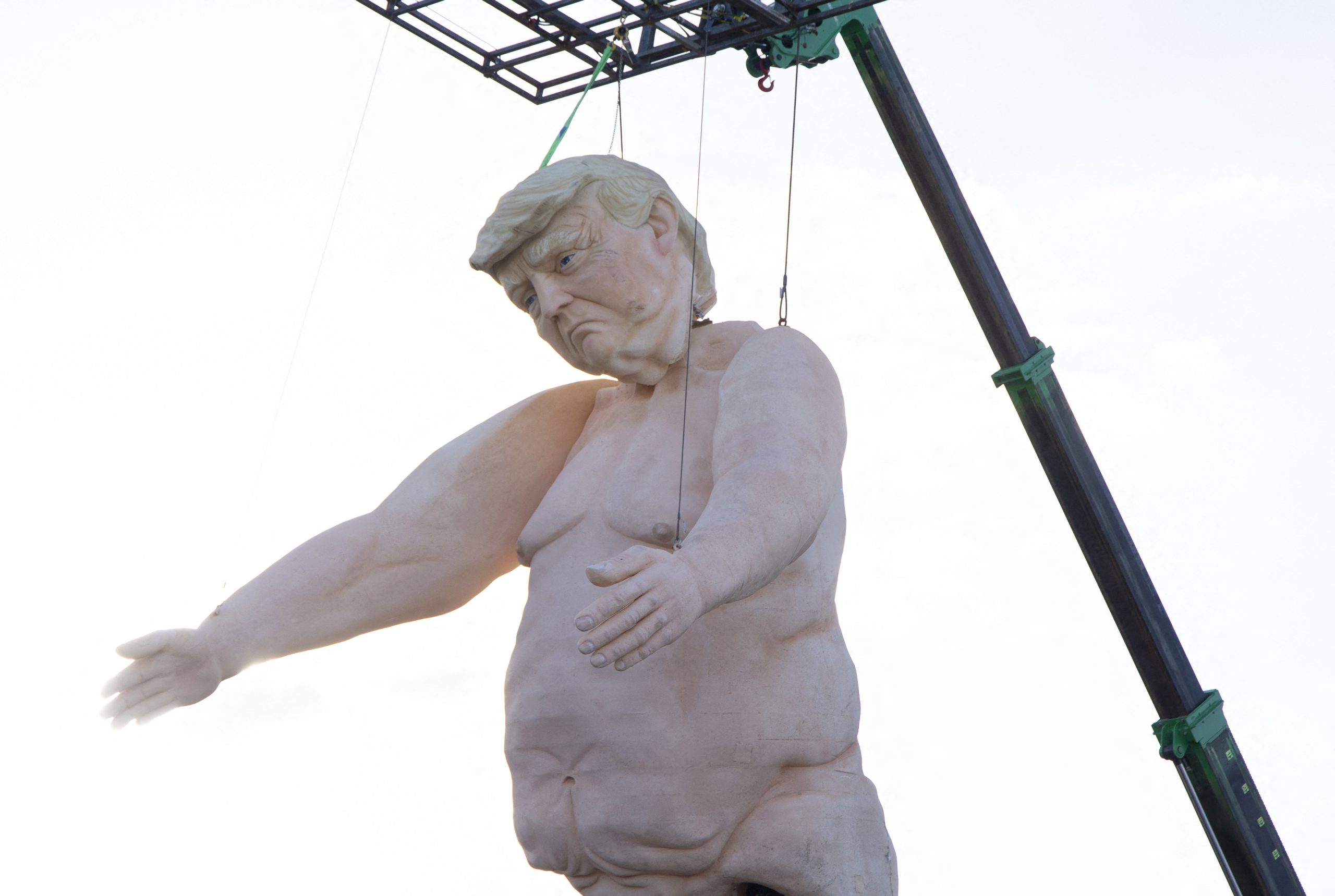 Giant Naked Donald Trump Statue Sparks MAGA Fury: 