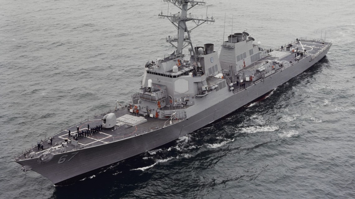 Norfolk-based USS Cole takes part in intercepting Iranian missiles fired at Israel [Video]