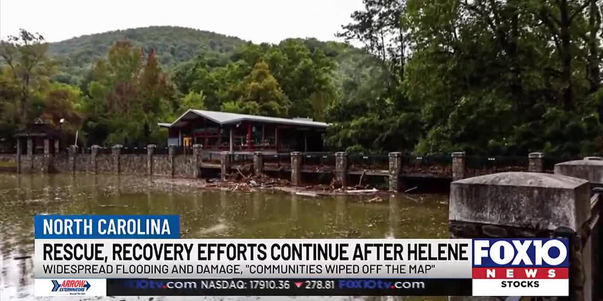 Helene leaves town without power and water in North Carolina [Video]